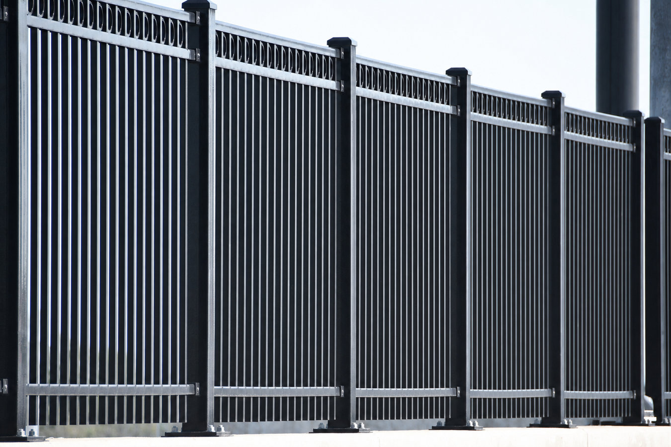 Security fence installation